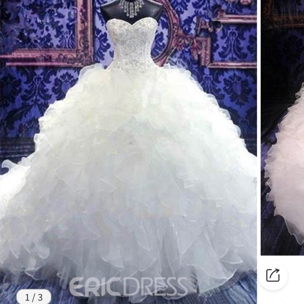 Ericdress Luxury Sweetheart Beadings Ball Gown Wedding Dress